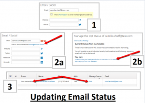 Changing Email Status