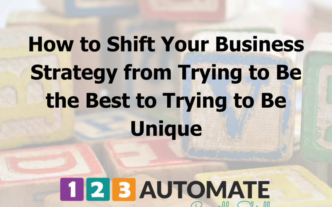 How to Shift Your Business Strategy from Trying to Be the Best to Trying to Be Unique