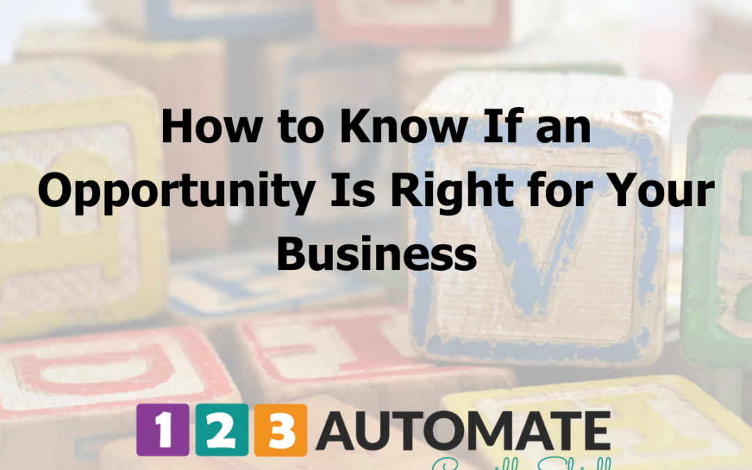 How to Know If an Opportunity Is Right for Your Business